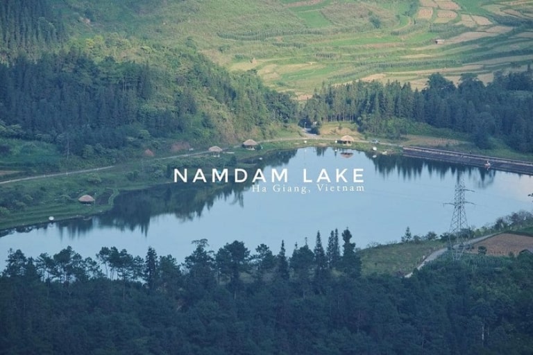 Hồ Nậm Đăm là một trong chín hồ sâu là dấu chân của chàng trai khổng lồ hiếu thảo