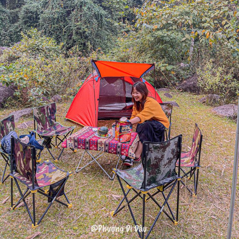 Cắm trại tại thác số 6 Hà Giang siêu chill