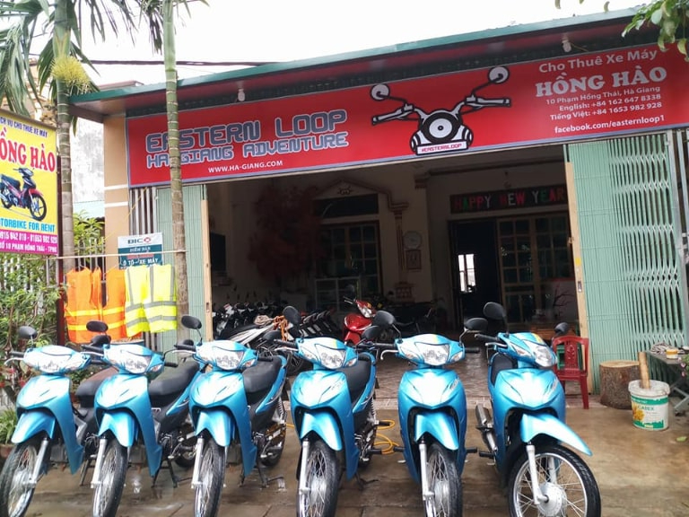 Nhiều du khách lựa chọn thuê xe máy tại Hồng Hào vì chất lượng xe đồng đều