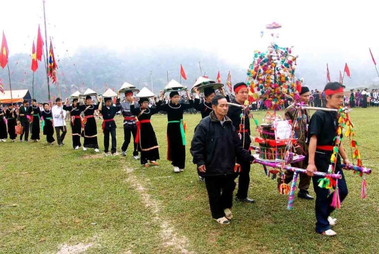 Lễ hội đầu năm tại Hà Giang mang những nét đặc trưng trong phong tục người dân tộc